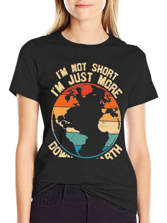 Down to Earth Graphic Tee - Trendy and Comfortable