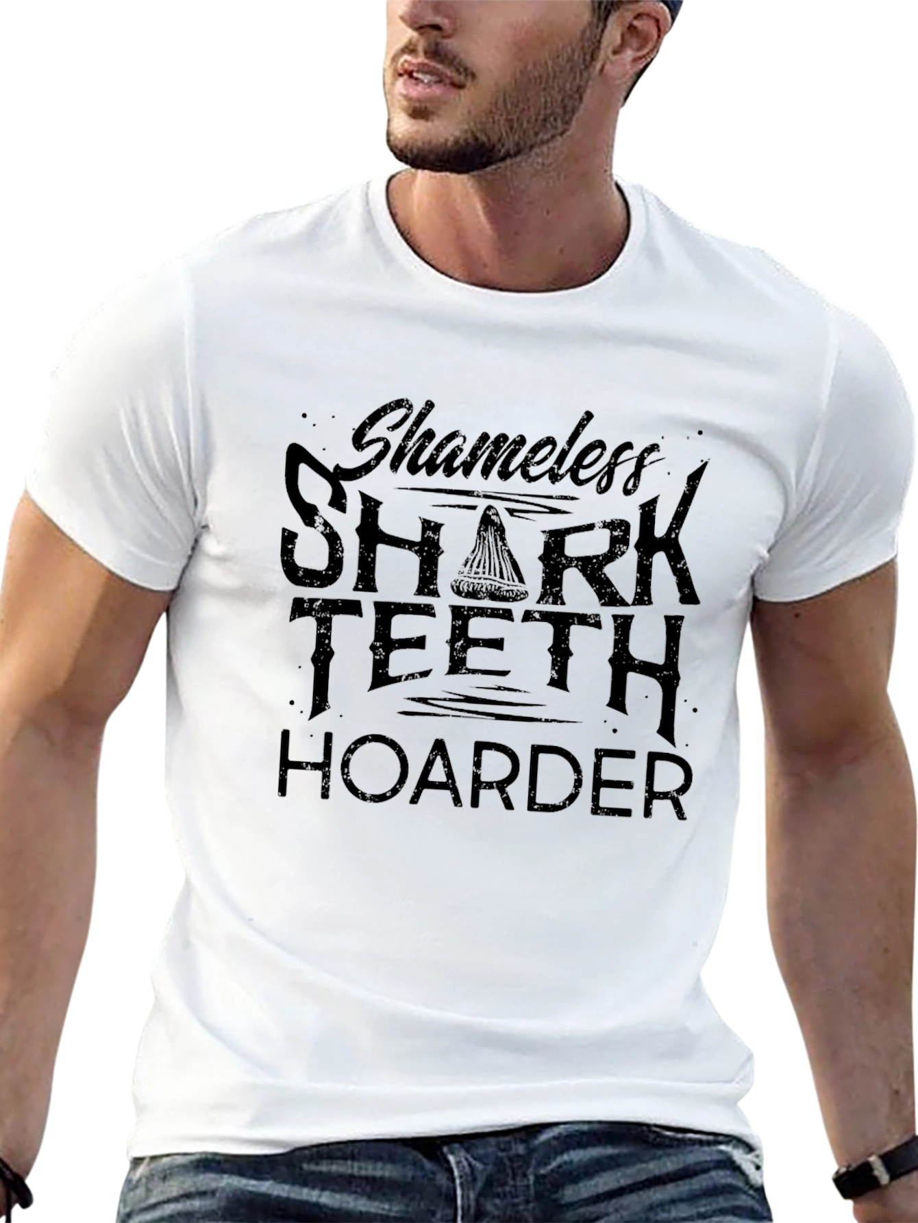 Shameless Shark Teeth Hoarder Graphic Tee