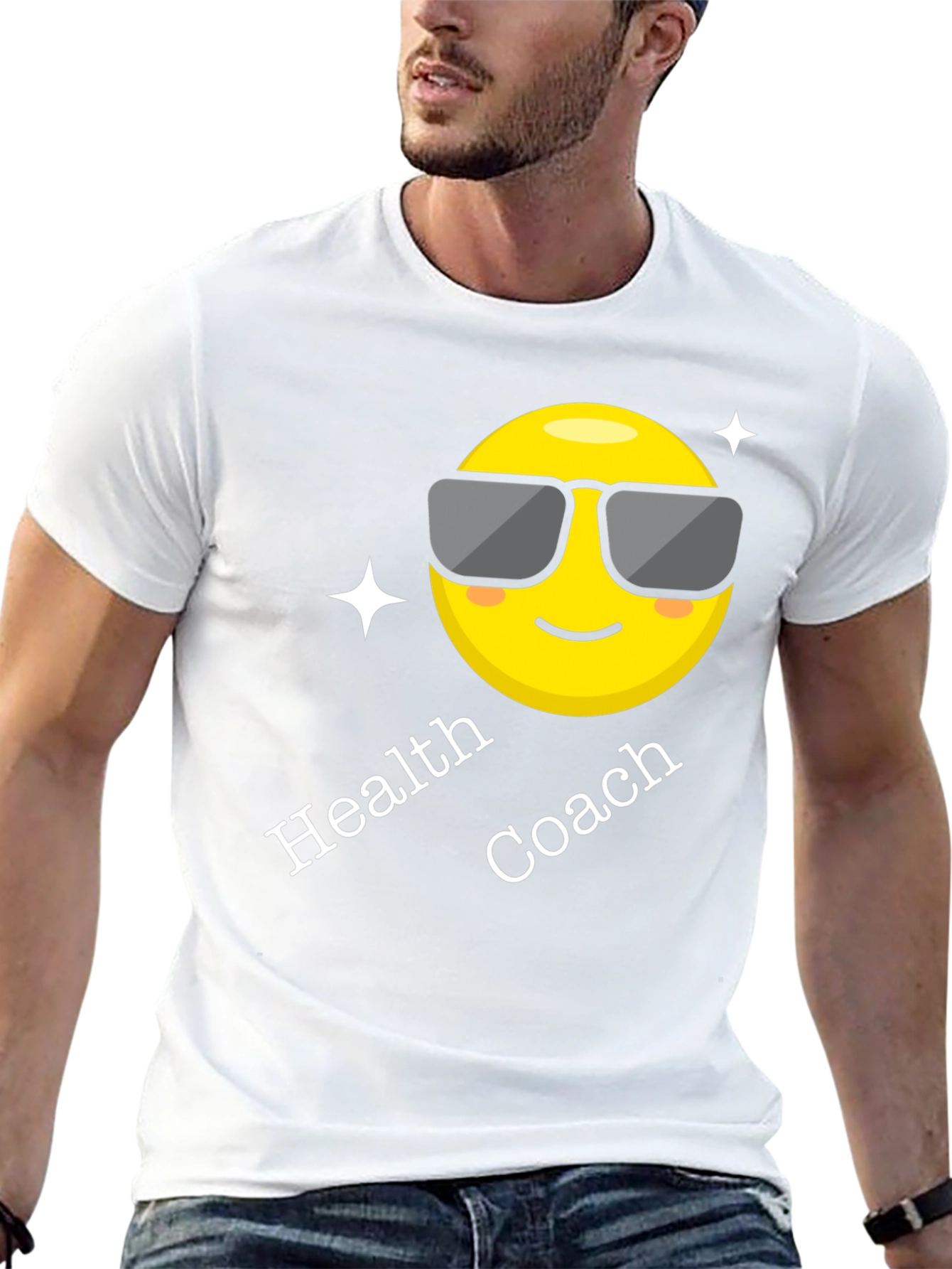 Health Coach Emoji Graphic T-Shirt
