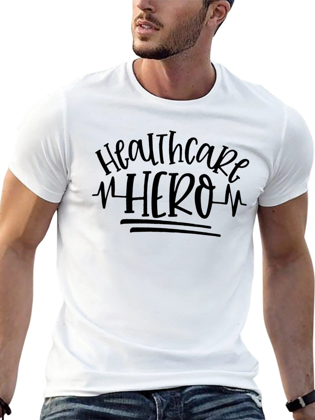 Healthcare Hero T-Shirt - Black