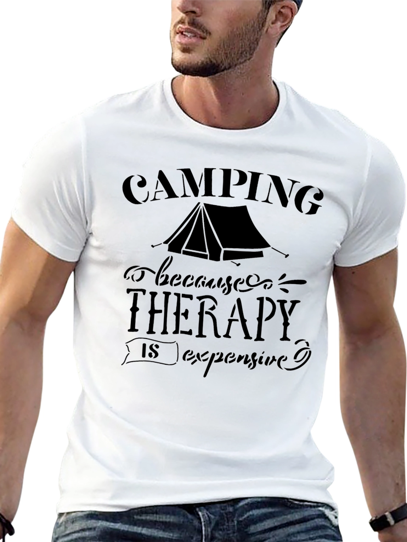 Camping Therapy Graphic Tee