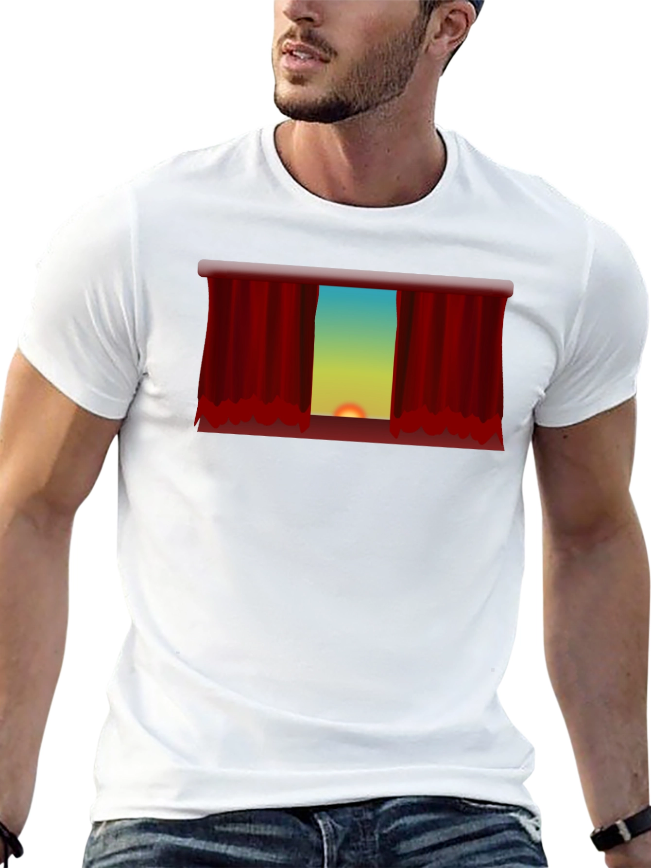 Sunset Theater Curtain Graphic Tee - Unisex