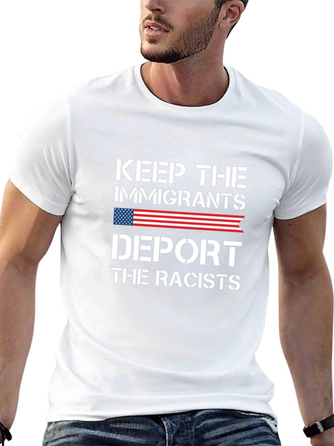 Keep Immigrants Deport Racists T-Shirt