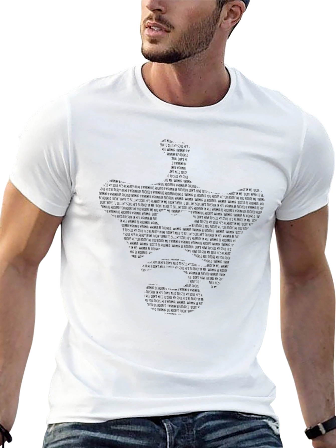 Typography Silhouette Tee - Express Yourself
