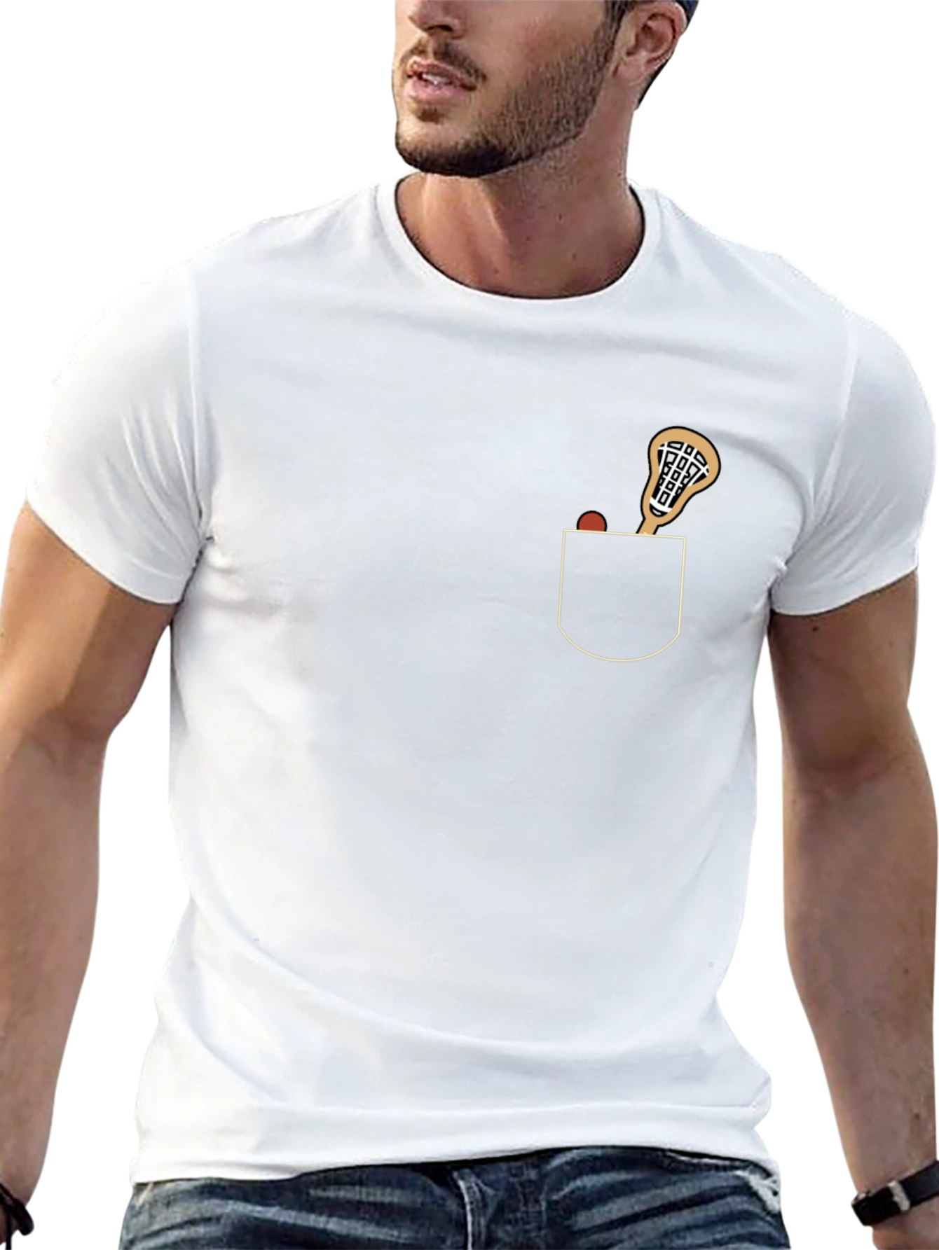 Lacrosse Pocket Graphic Tee - Cool Casual Style