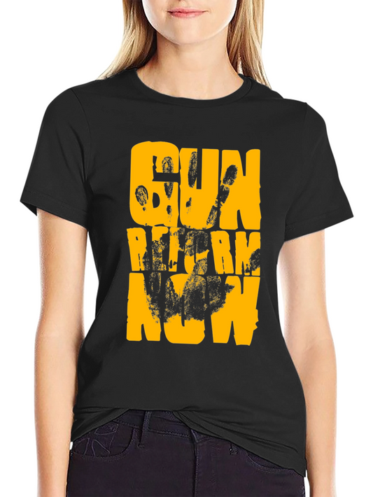 Gun Reform Now Black T-Shirt