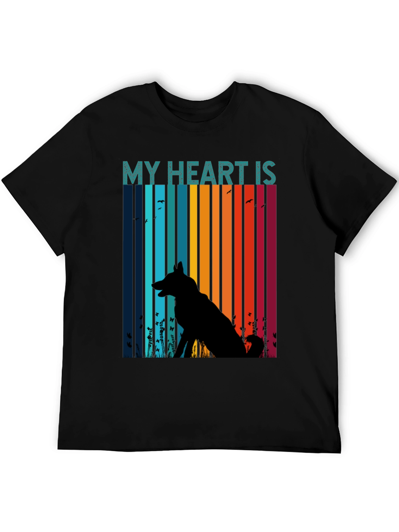 My Heart Is With My Dog Unisex T-Shirt