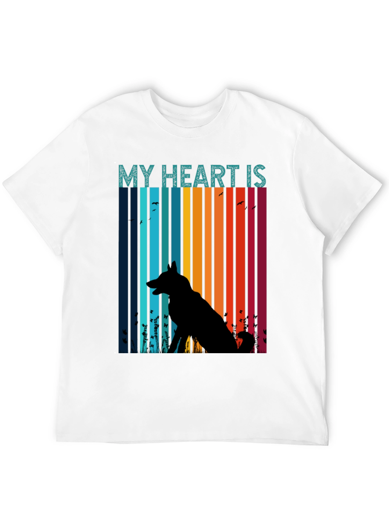 My Heart Is With My Dog Unisex T-Shirt