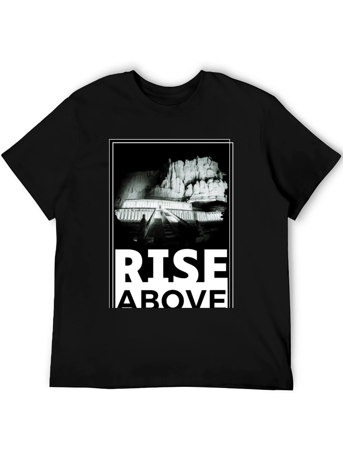 Rise Above Graphic Tee - Mens Black T-Shirt
