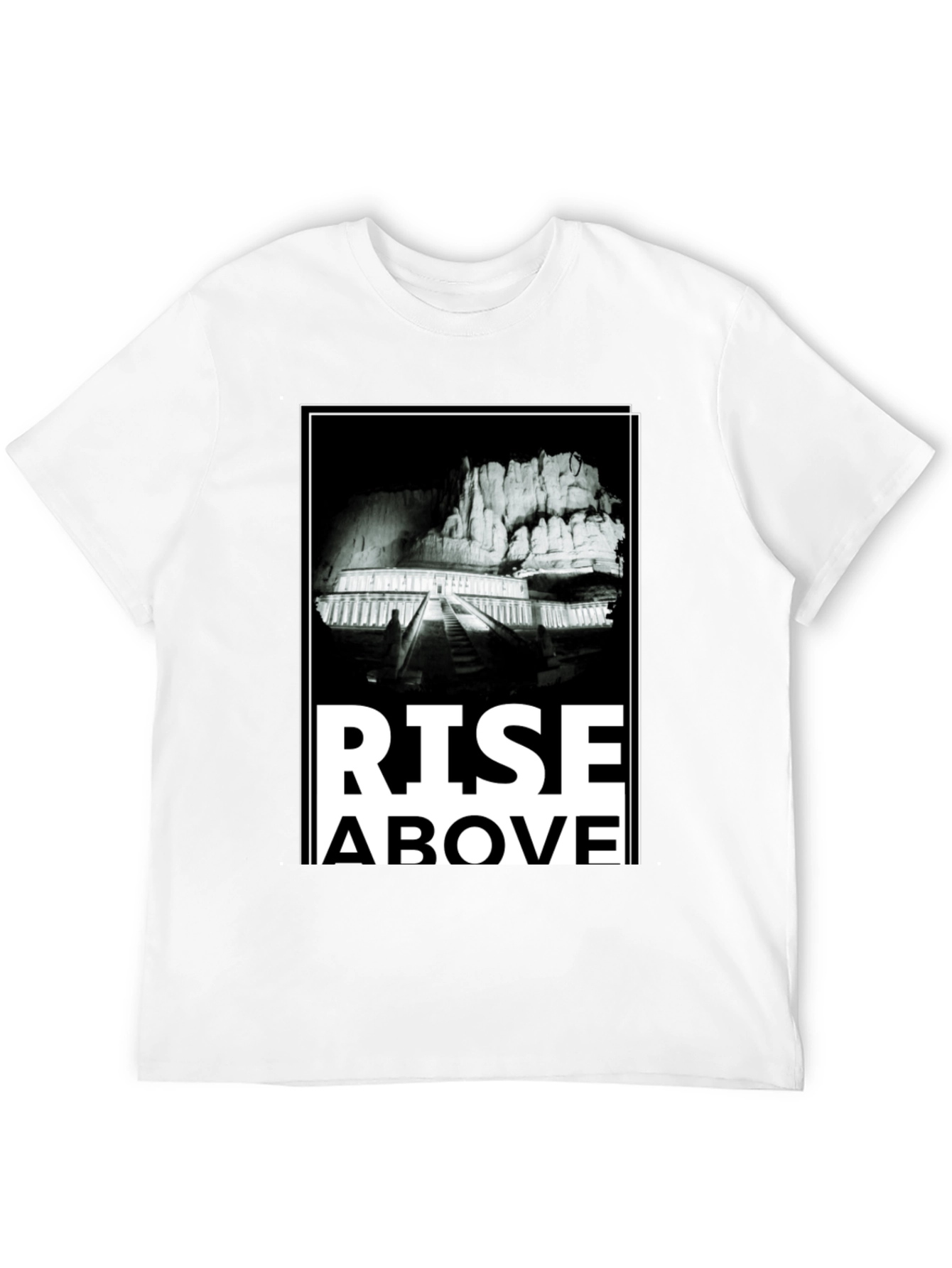 Rise Above Graphic Tee - Mens Black T-Shirt