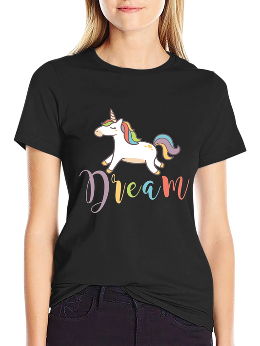 Dream Unicorn Graphic Tee - Mens Black T-Shirt