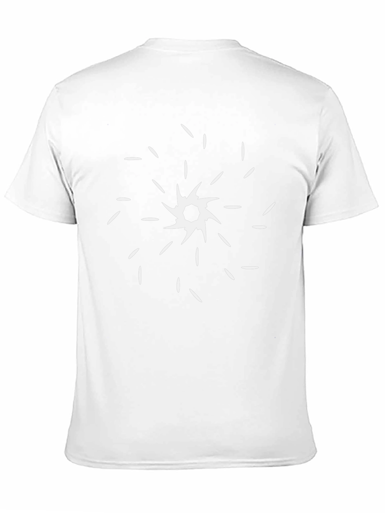 Abstract Starburst Graphic T-Shirt - Modern Black Tee