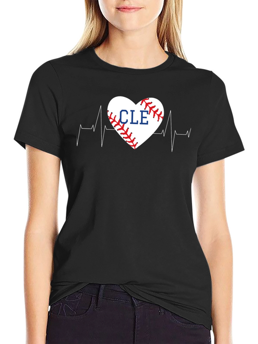 CLE Baseball Heartbeat T-Shirt