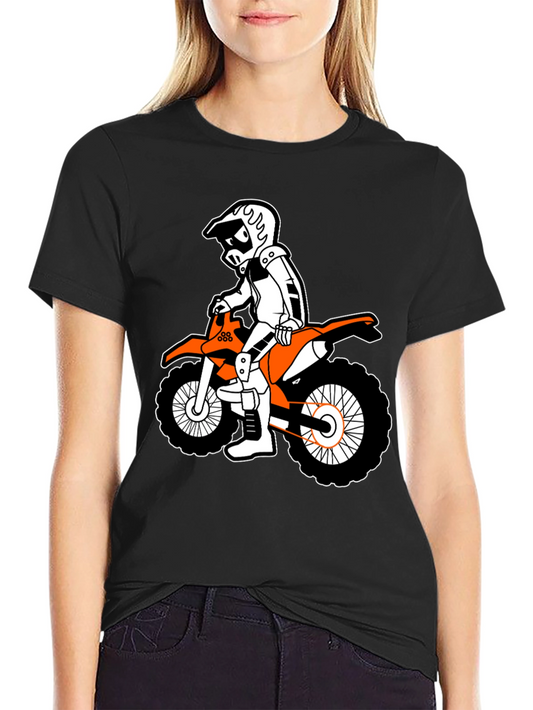 Cool Cartoon Motorcross Rider T-Shirt