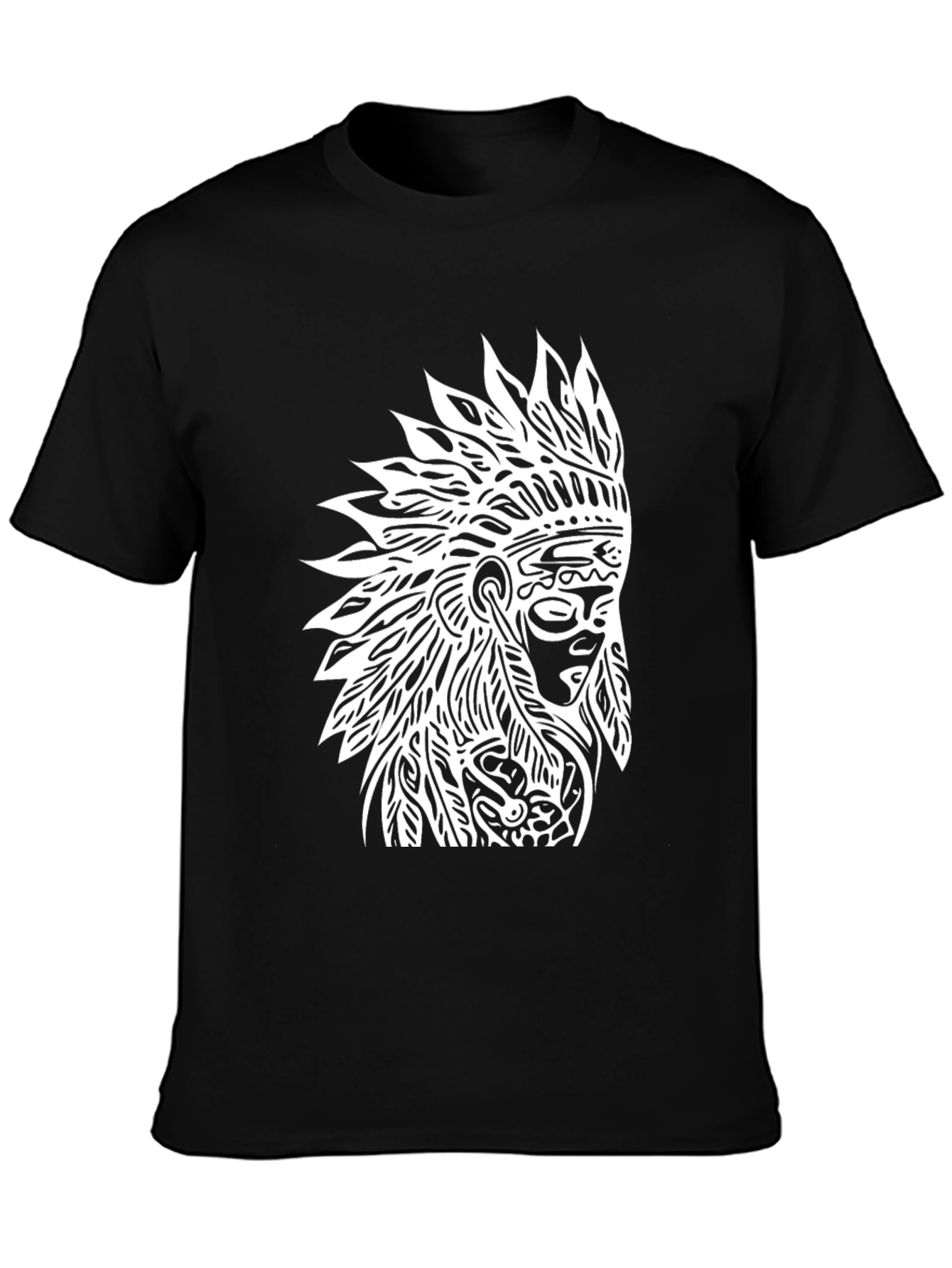 Native American Headdress Graphic T-Shirt