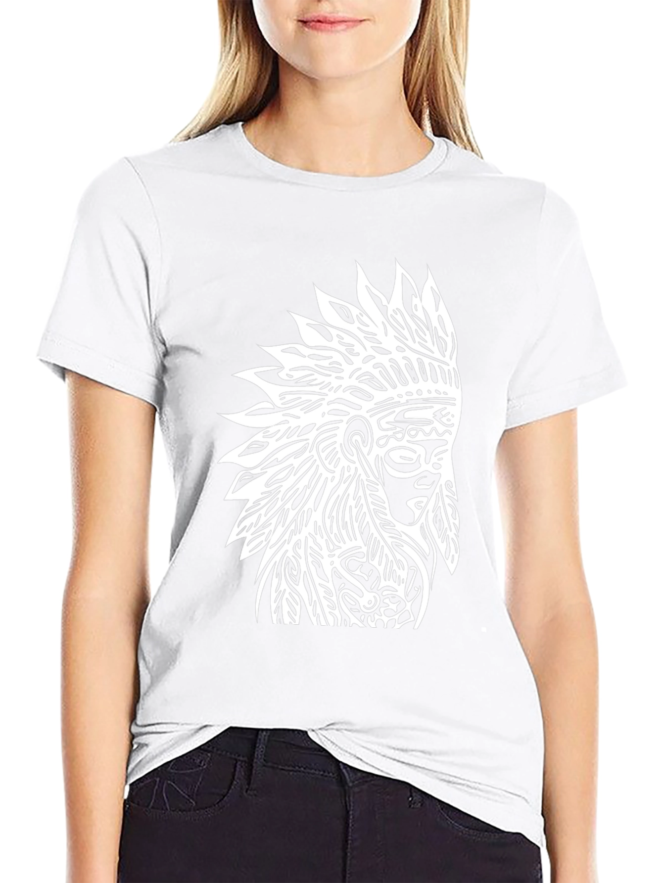 Native American Headdress Graphic T-Shirt