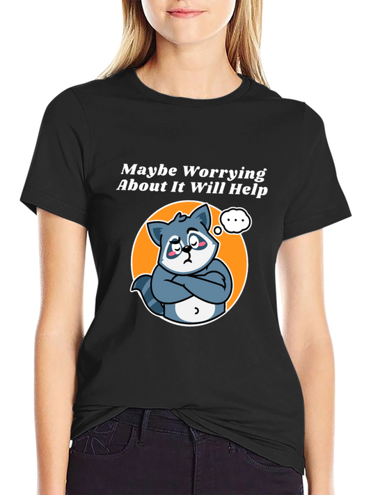 Funny Worrying Raccoon T-Shirt
