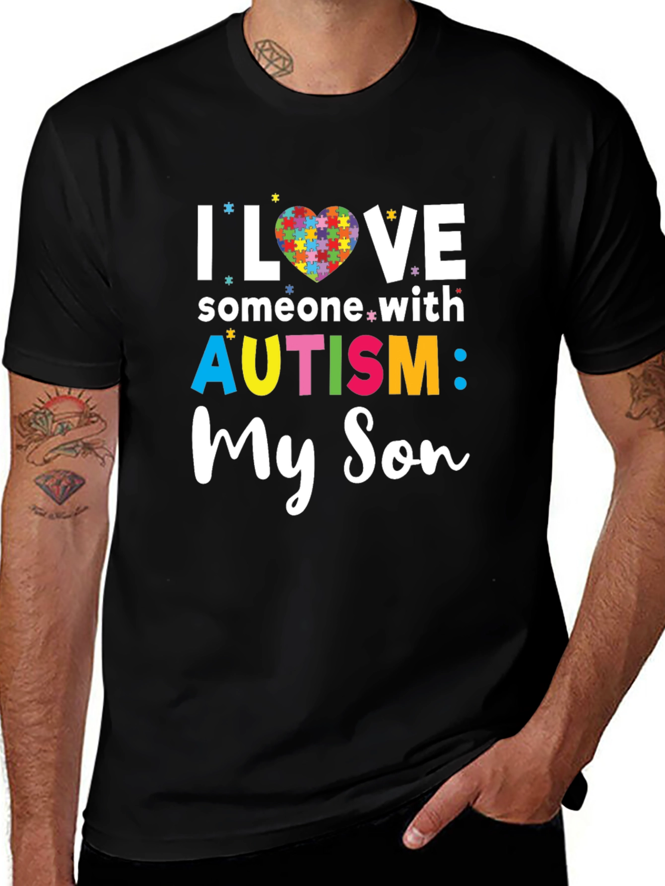 I Love Someone With Autism: My Son T-Shirt