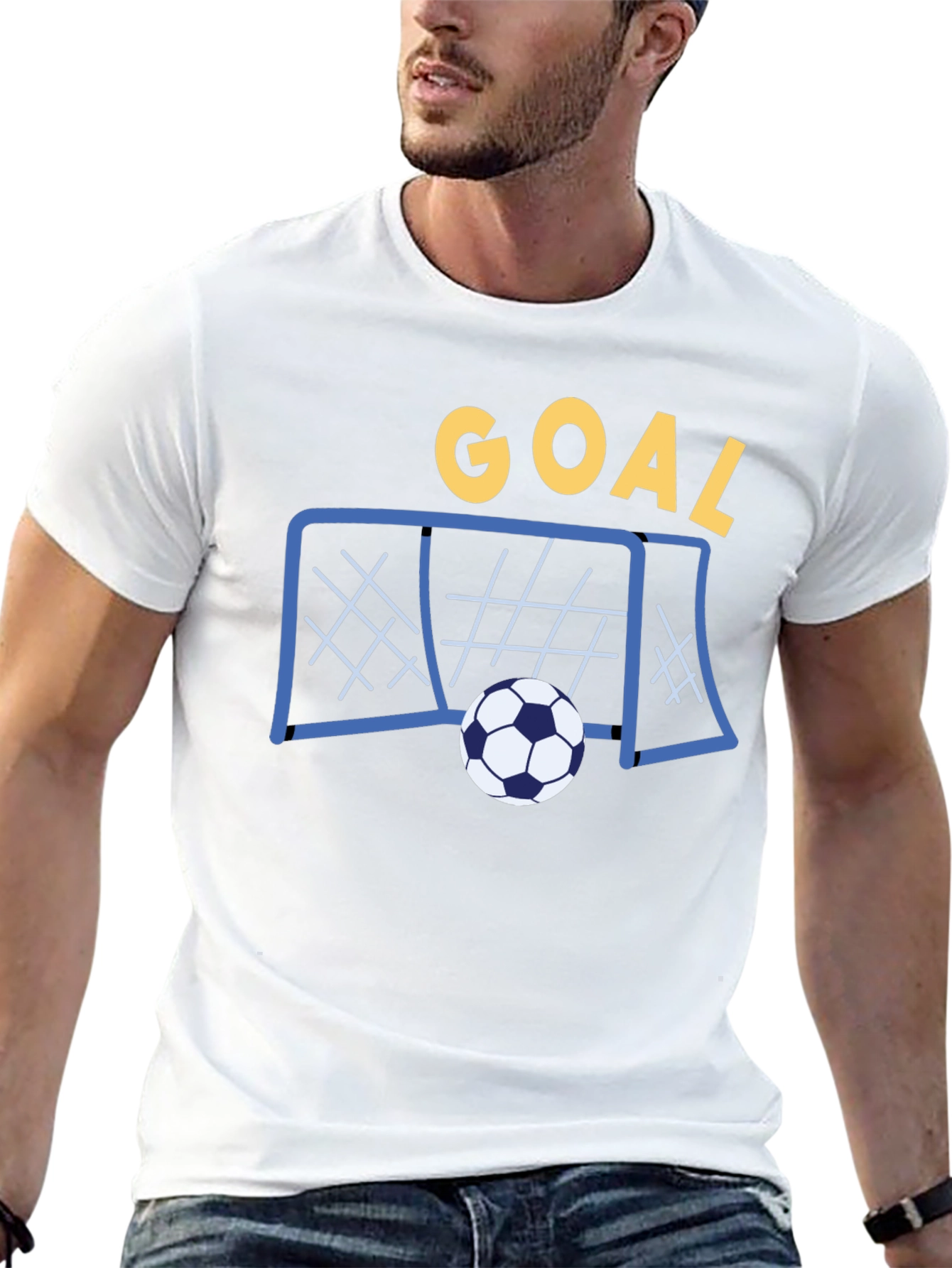 Goal! Soccer T-Shirt - Black Cotton Tee