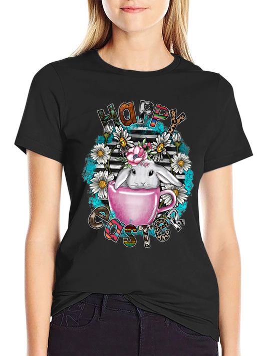 Happy Easter Bunny T-Shirt - Cute Holiday Tee