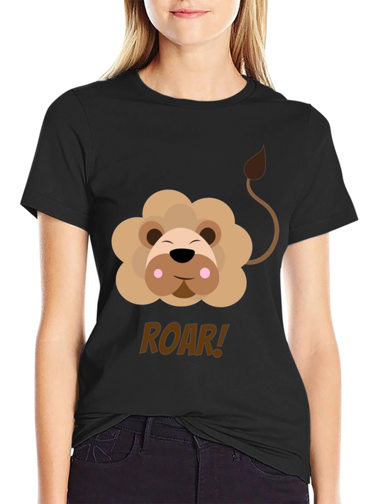 Cute Lion Graphic Tee - ROAR!