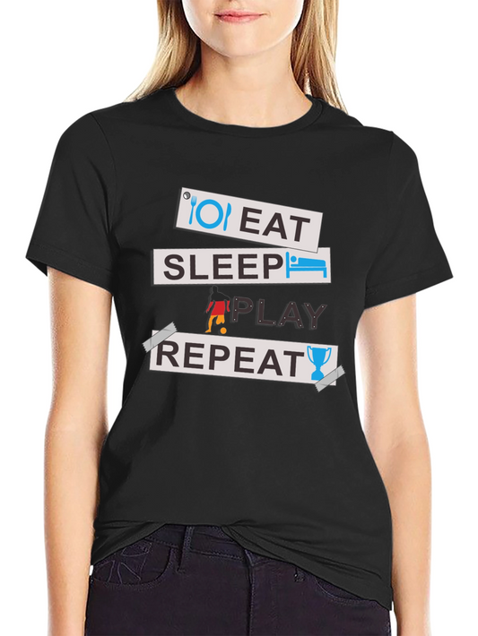 Eat Sleep Play Repeat Graphic Tee
