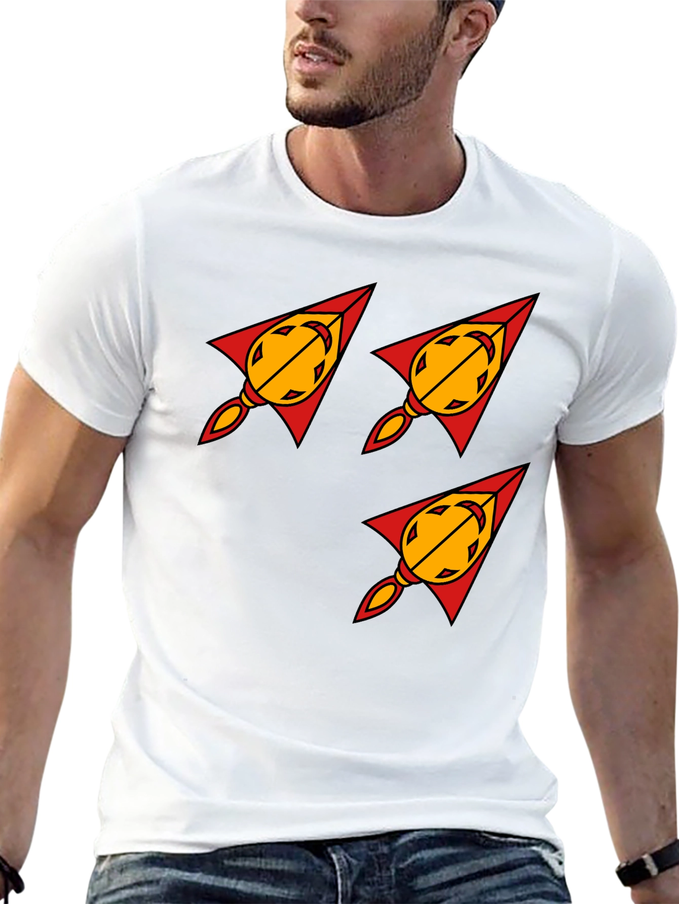 Rocket Arrow T-Shirt - Bold Graphic Tee