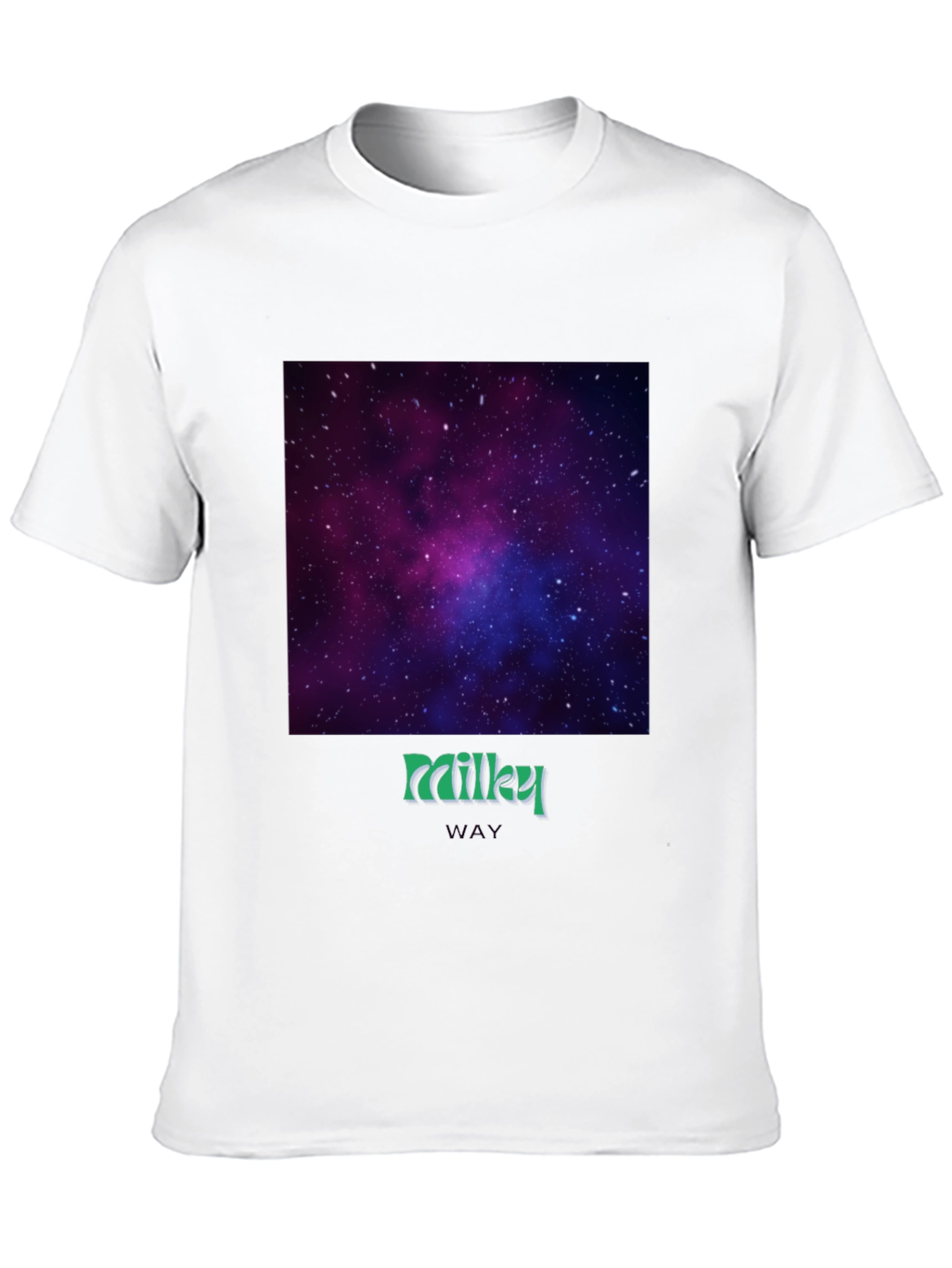 Milky Way Galaxy Graphic Tee - Black