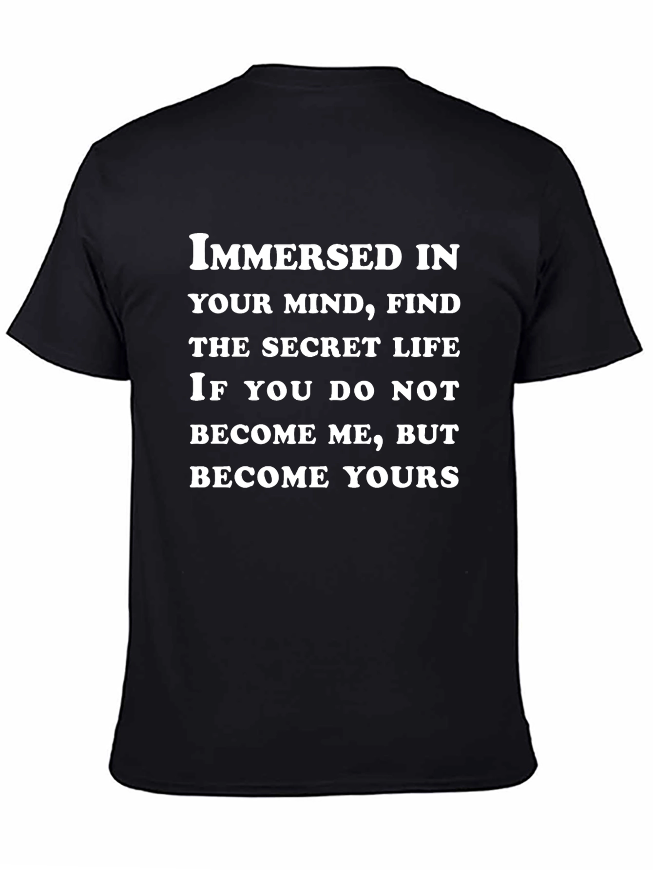 Immersed In Your Mind Black T-Shirt