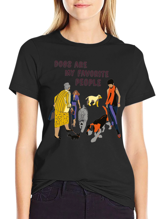 Dogs Are My Favorite People Graphic Tee
