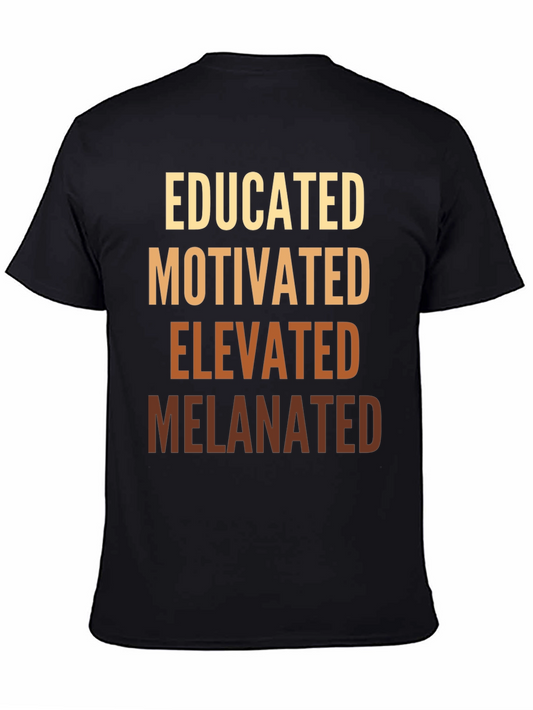 Educated Motivated Elevated Melanated Tee