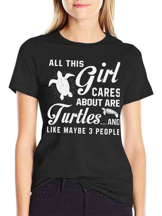Girl Who Loves Turtles T-Shirt