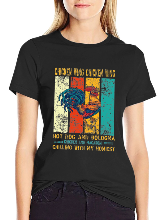 Chicken Wing Retro T-Shirt