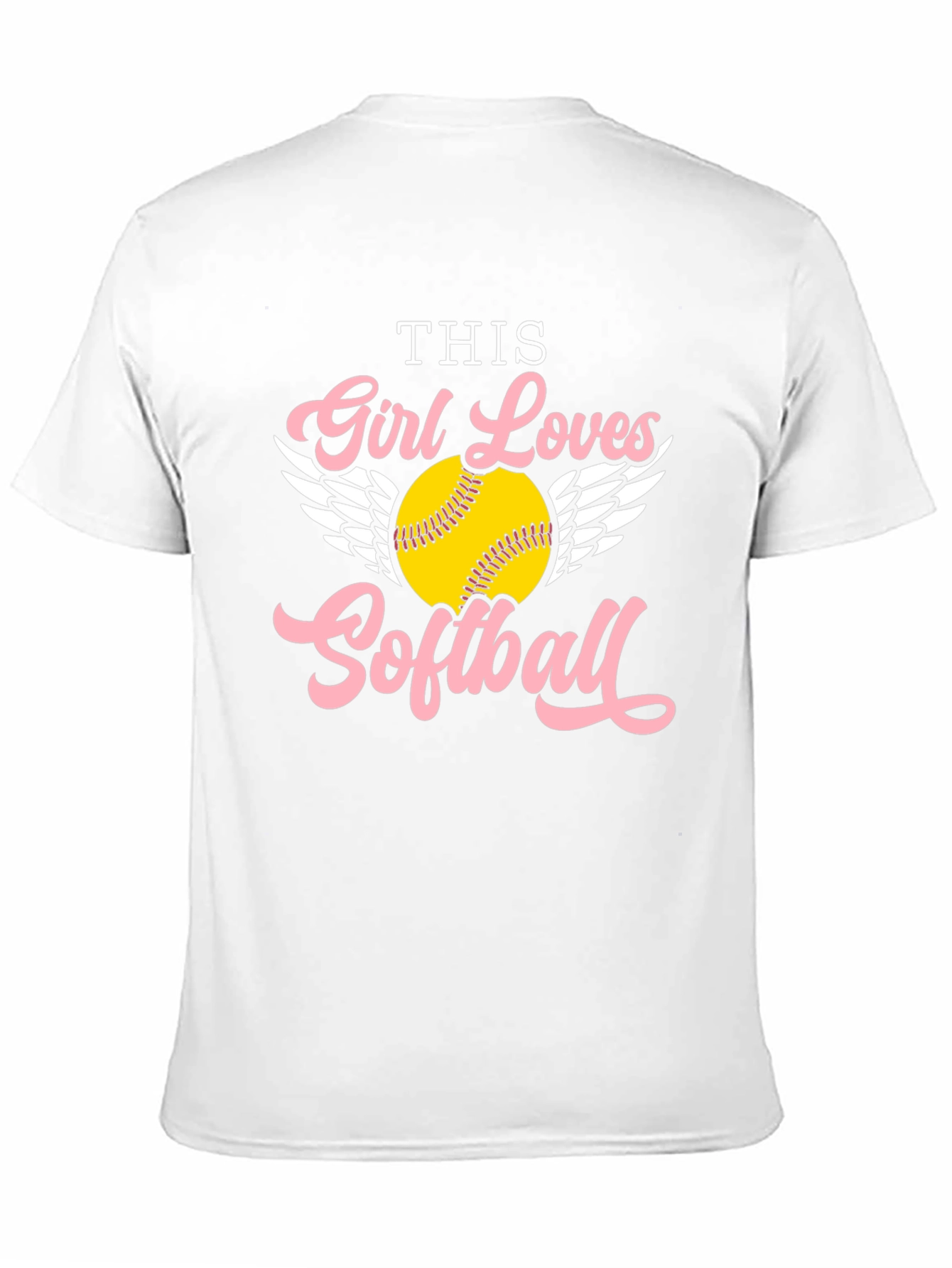 Girl Loves Softball Graphic Tee