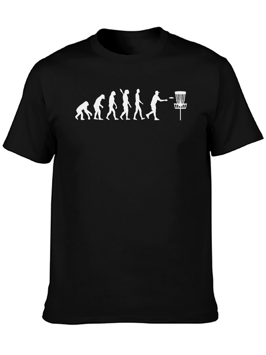 Disc Golf Evolution T-Shirt - Funny Ultimate Frisbee Tee