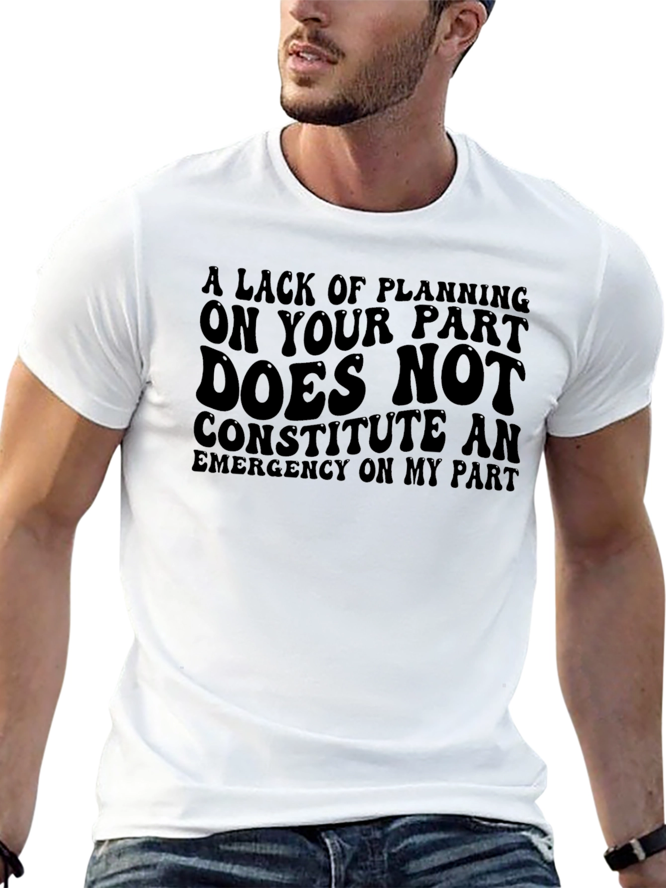 Funny Sarcastic Tee: Not My Emergency