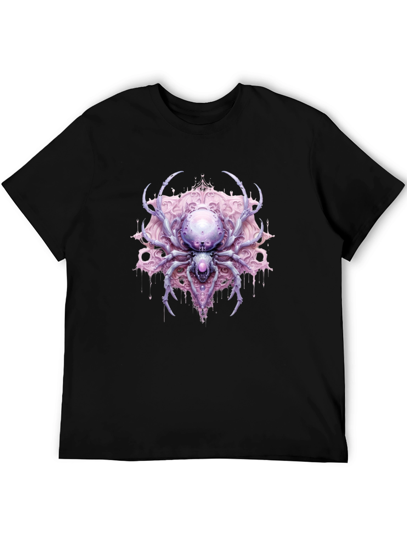 Gothic Spider Graphic Tee - Unique Statement Shirt