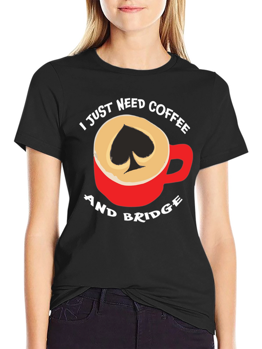 Coffee and Bridge T-Shirt - Spade Design