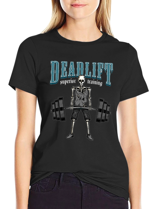 Deadlift Skeleton T-Shirt - Superior Training Gym Tee