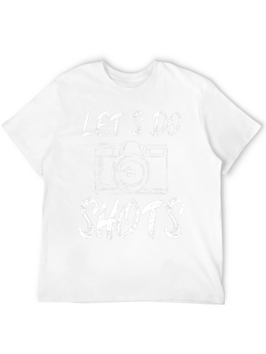 Lets Do Shots Camera Graphic T-Shirt