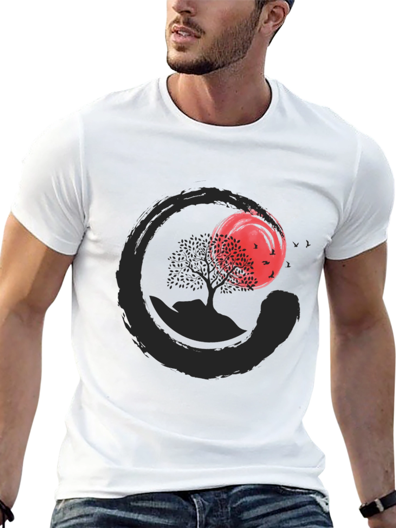 Zen Circle Tree Graphic Tee