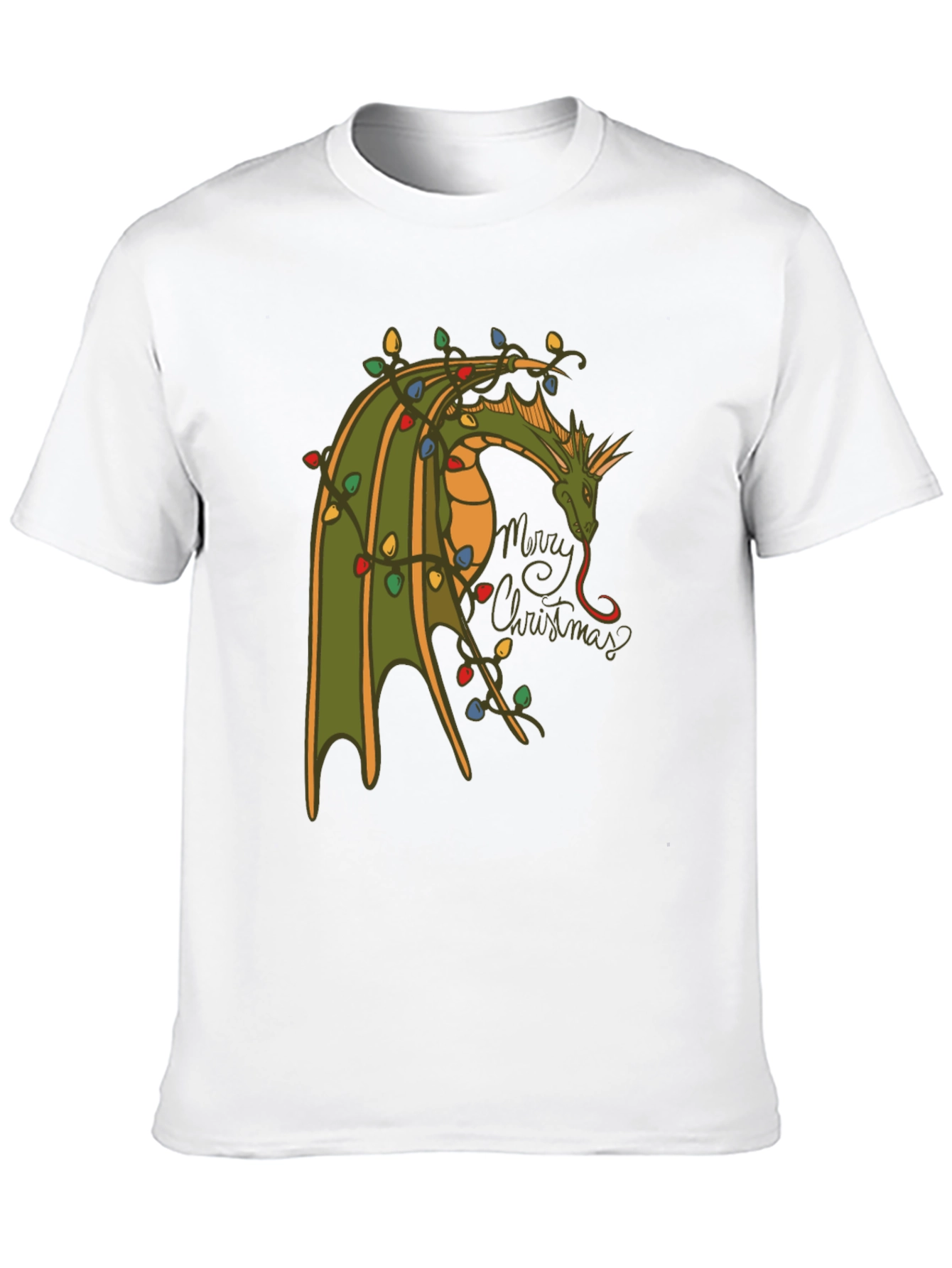 Dragon Merry Christmas T-Shirt - Holiday Tee