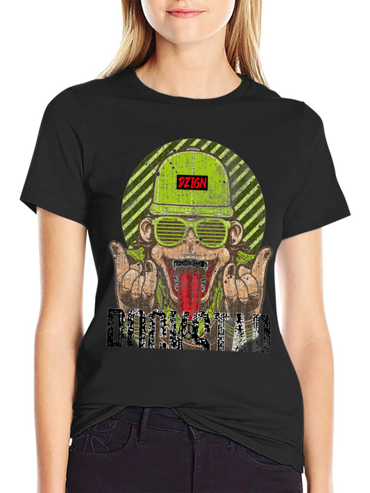 DZIGN Rocksta Graphic Tee - Black