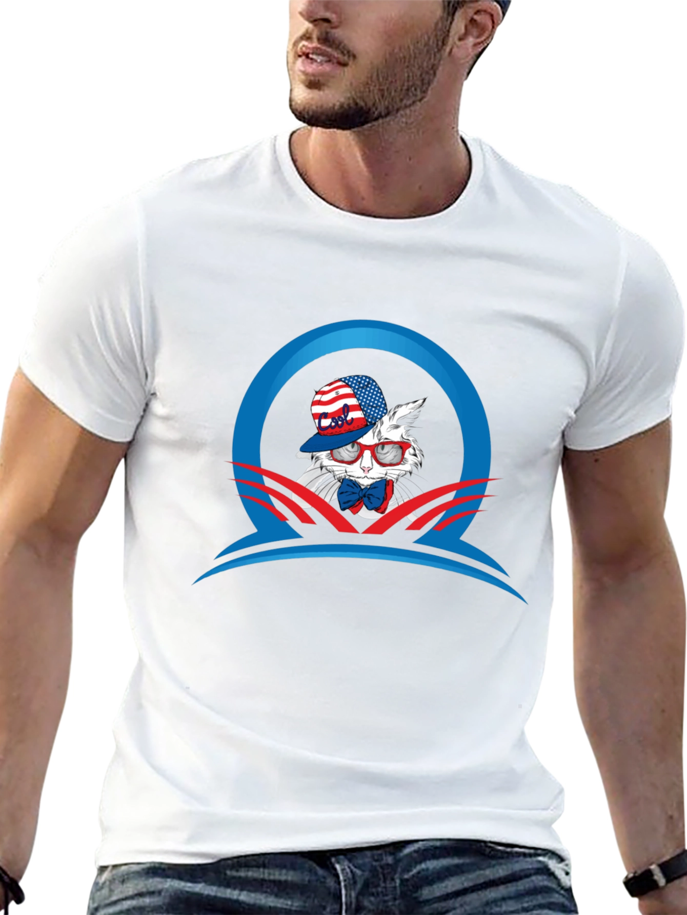 Patriotic Rabbit Graphic Tee