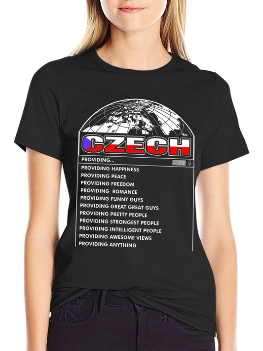 Czech Republic Humor Graphic Tee - Providing Happiness T-Shirt