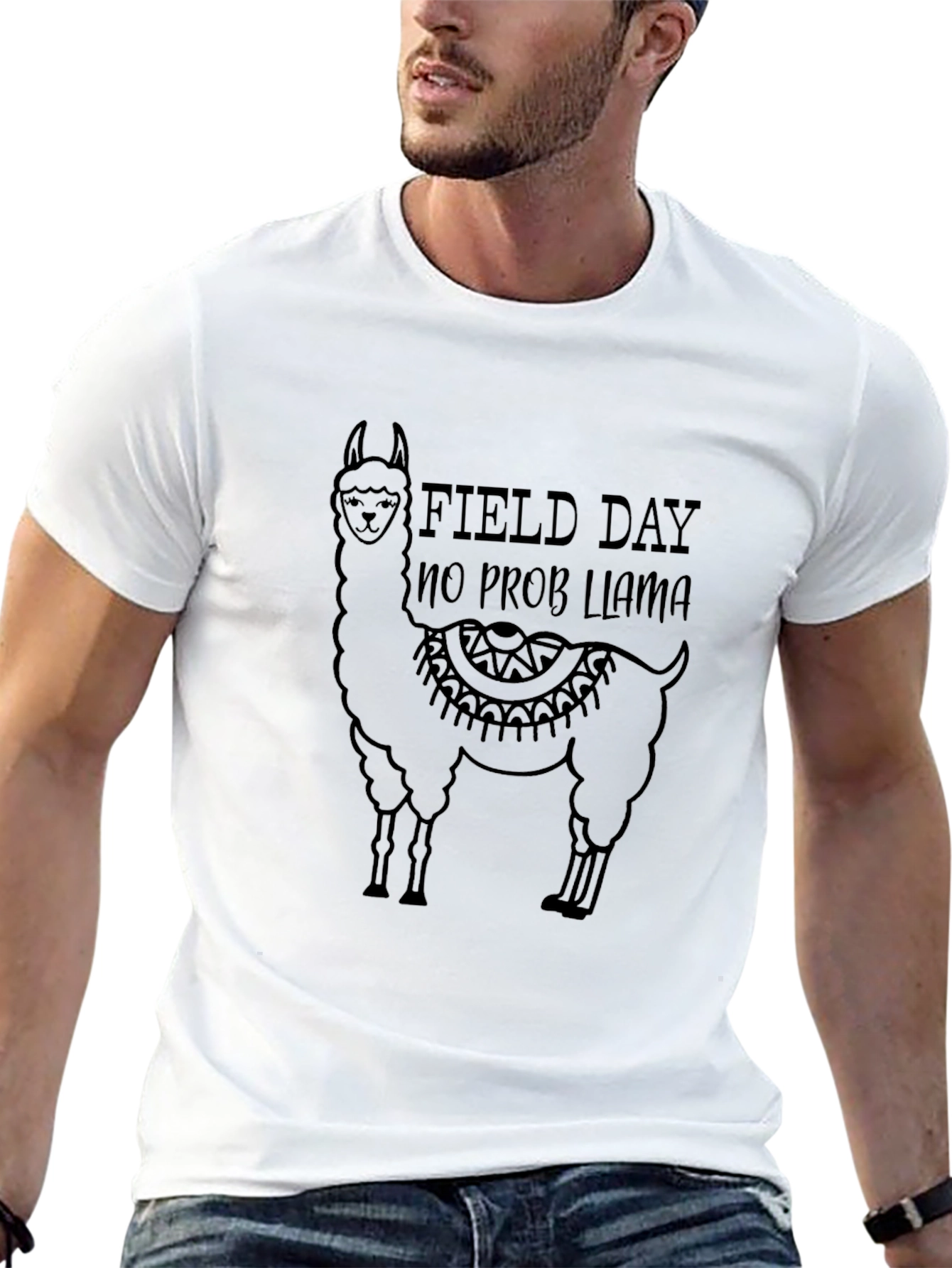 Field Day No Prob Llama Black T-Shirt