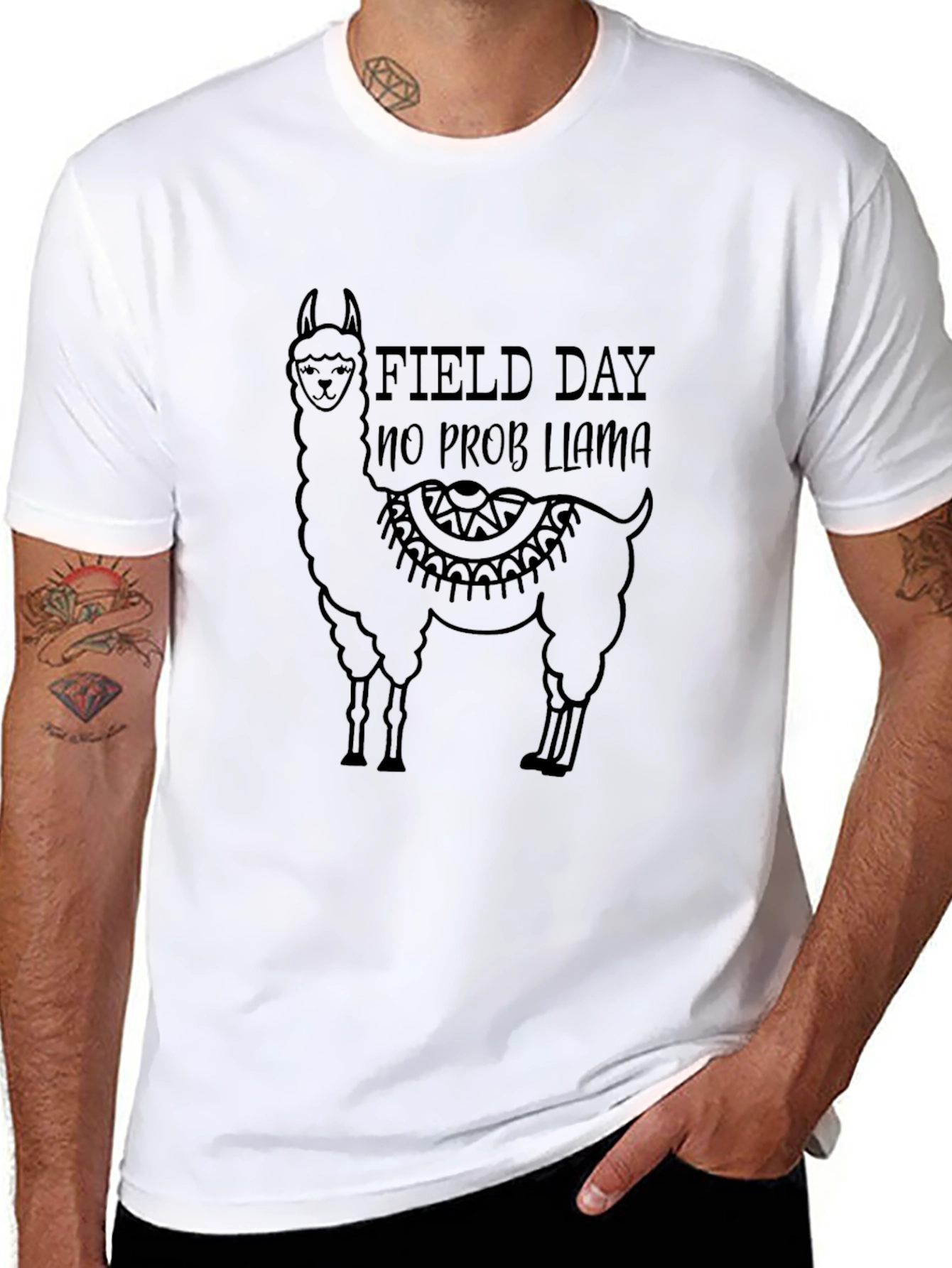Field Day No Prob Llama Black T-Shirt