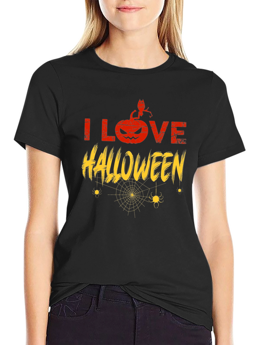 I Love Halloween T-Shirt - Mens Short Sleeve Graphic Tee