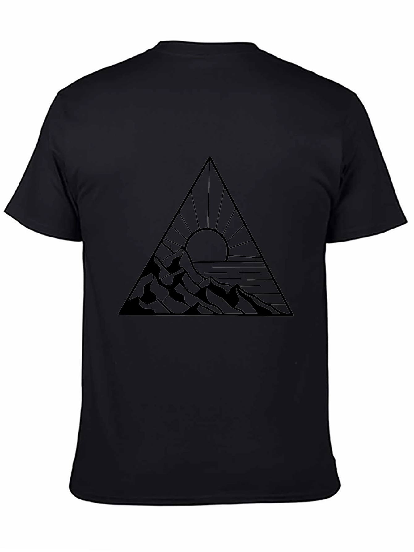 Mountain Sunset Triangle Graphic Tee