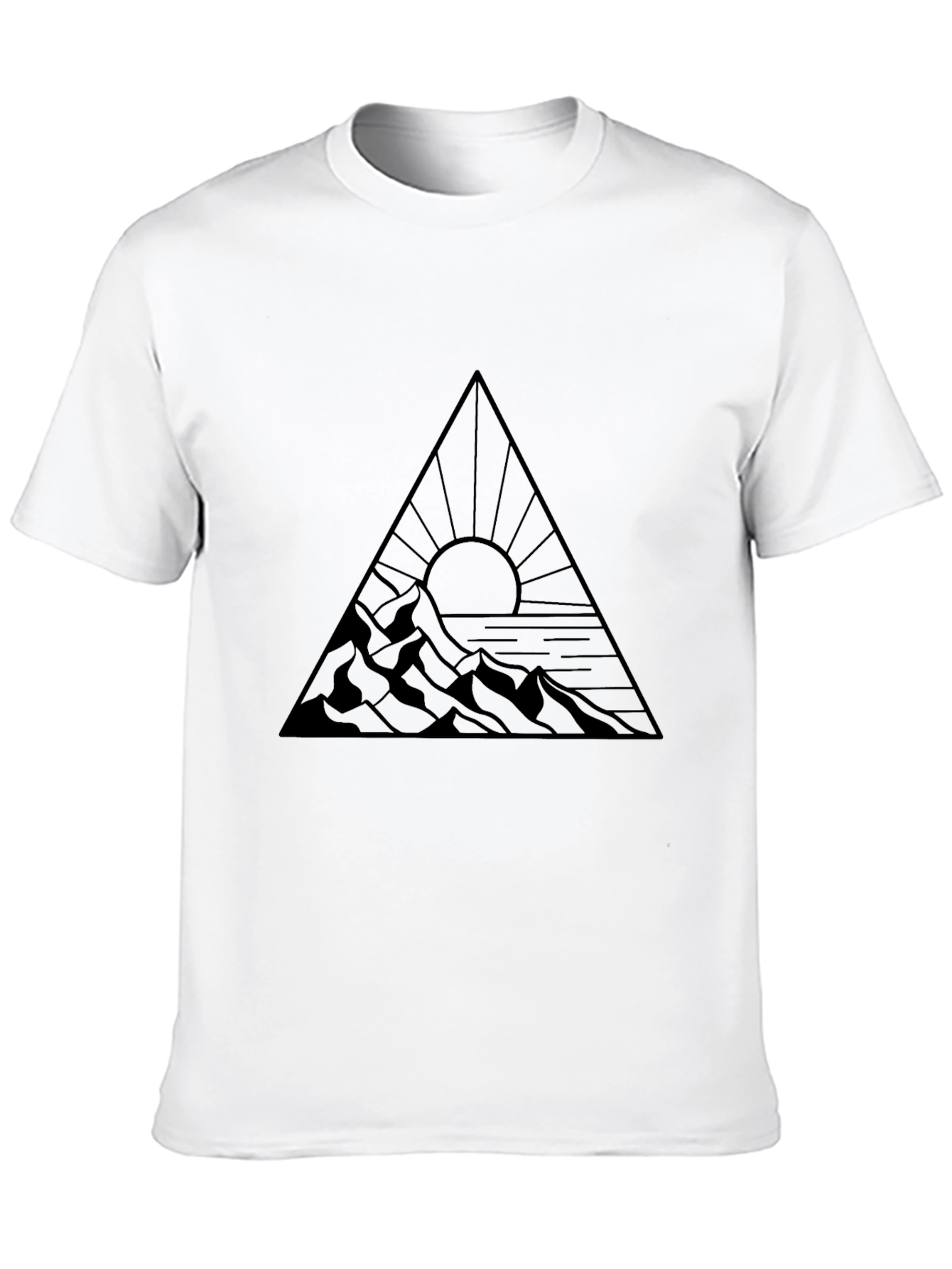 Mountain Sunset Triangle Graphic Tee